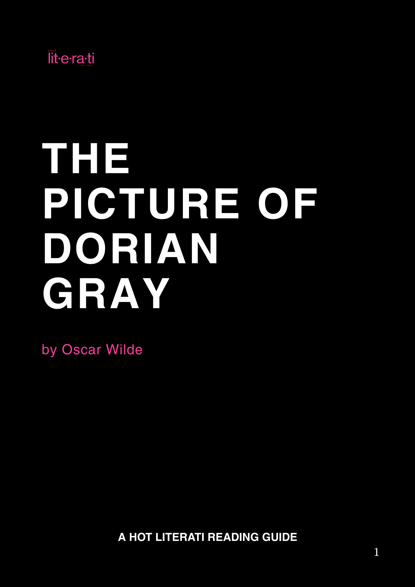 The Picture of Dorian Gray (1890) Reading Guide